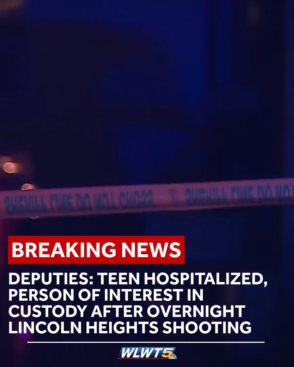 Deputies say a 16-year-old girl has been hospitalized and a person of interest is in custody after a shooting overnight in Lincoln Heights.