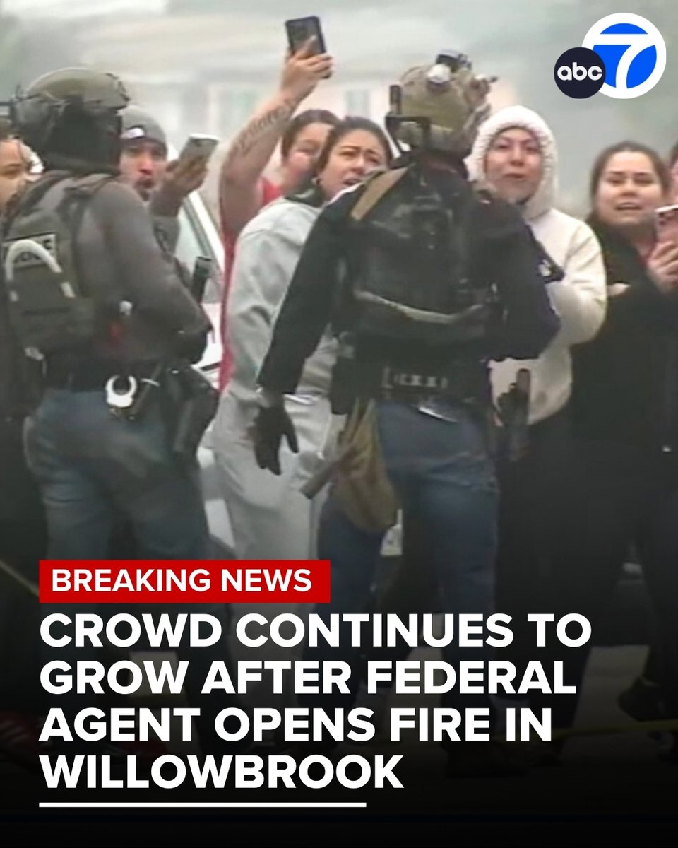 A federal agent opened fire during an operation Wednesday morning in Willowbrook, prompting a large response from local and federal authorities