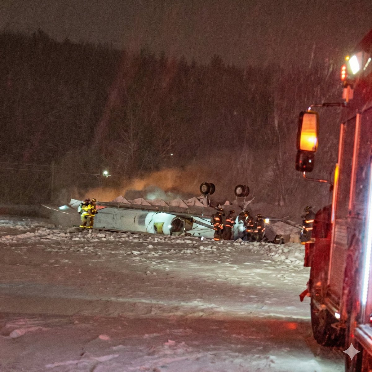 מטוס מנהלים מדגם בומברדיה צ'לנג'ר 650, N10KJ, התרסק במהלך ההמראה משדה התעופה הבינלאומי בנגור במיין. המטוס נשא שמונה נוסעים בזמן התאונה. לא פורסמו פרטים על מצבם של נוסעי המטוס. ההתרסקות התרחשה בזמן סופת שלגים פקדה את ניו אינגלנד. בהחלט, מזג האוויר מאתגר, אמר סמל ג'רמי ברוק, קצין ההסברה של משטרת בנגור. אני בטוח שזה ימשיך להיות אתגר לאורך כל הלילה וגם מחר. גורמים בנמל התעופה הבינלאומי בנגור אומרים כי הוקם מרכז פעולות חירום ויספק עדכון עד השעה 8 בבוקר ביום שני. ה-FAA והמועצה הלאומית לבטיחות בתחבורה יחקרו את התאונה.