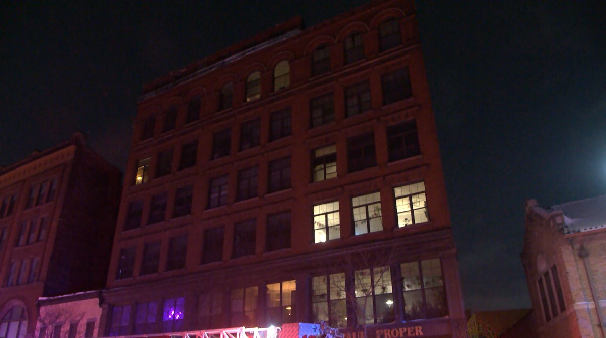 Firefighters spent the early morning hours battling a fire at a building on St. Paul Street