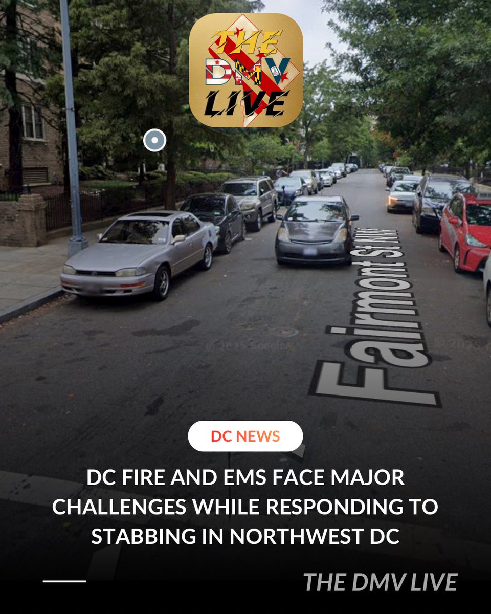 MPD and DC Fire & EMS were just called out  for a man stabbed in the leg outside of 1400 Fairmont Street NW in Columbia Heights.However, the first DC ambulance (Medic-21) was delayed in responding due to a nearby street not
