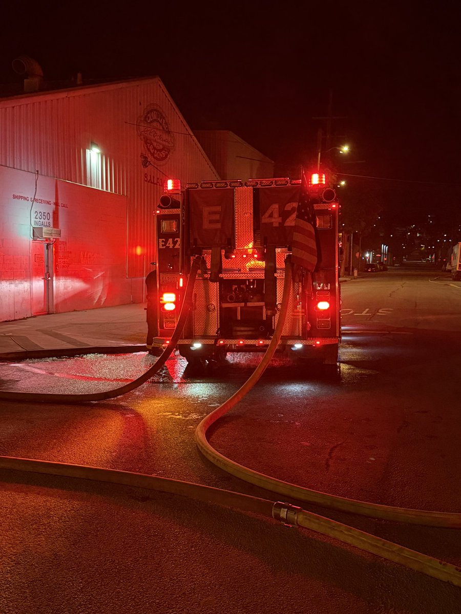 2-ALARM FIRE 2401 INGALLS ST,  San Francisco  This is an industrial warehouse fire. As of now, there are no reported injuries, and no additional structures are threatened