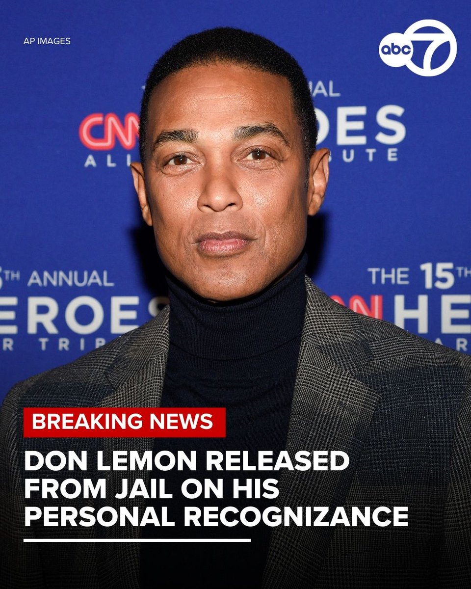 Former CNN journalist Don Lemon was released from jail on his personal recognizance, a judge ruled.Lemon was arrested in Los Angeles in connection with an incident in which anti-ICE protesters disrupted a service at a Minnesota church, according to officials.