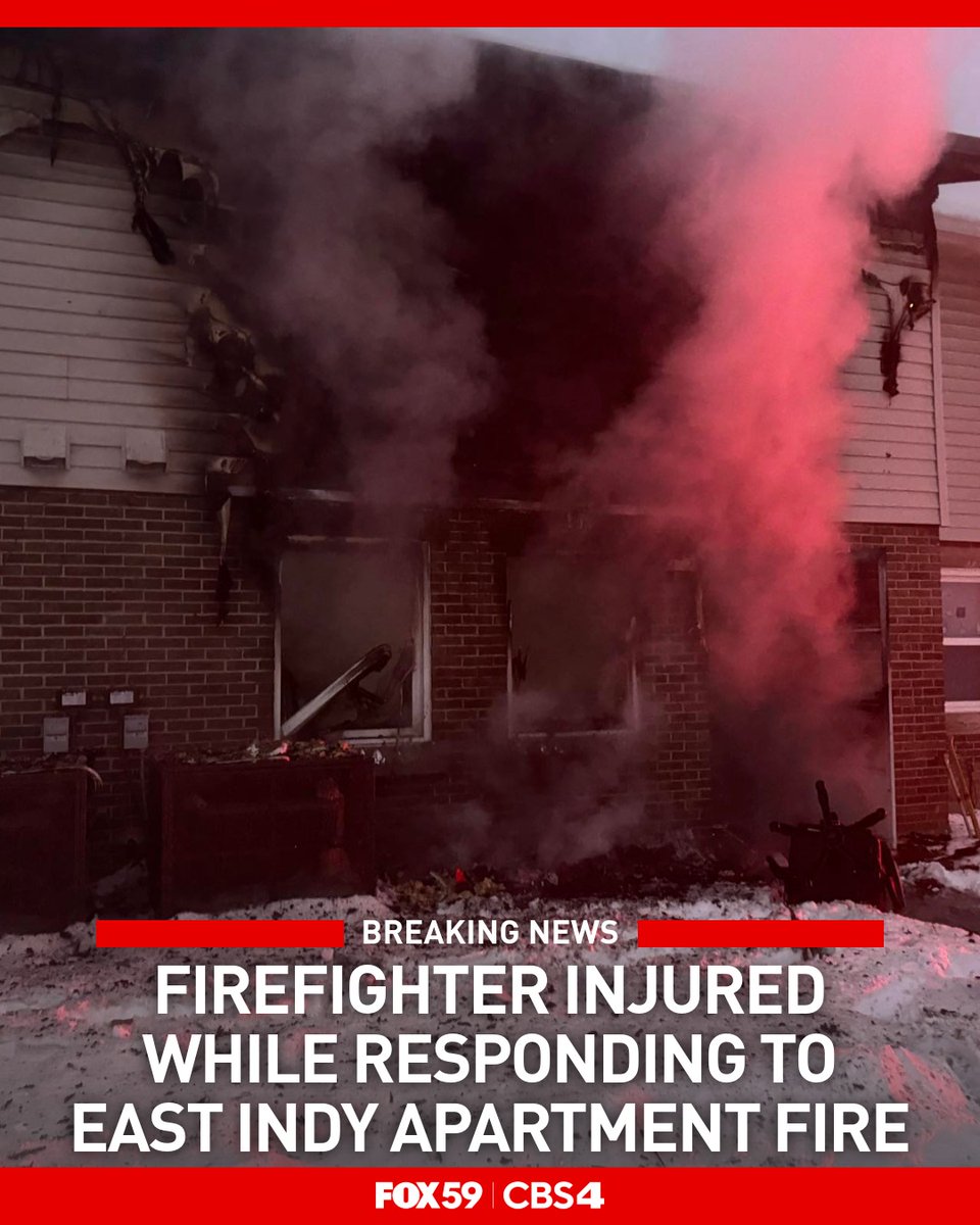 A firefighter was injured by a falling piece of drywall while working at the scene of an apartment fire on the east side of Indianapolis Saturday night. IFD investigators indicated that the fire may have been caused by a candle