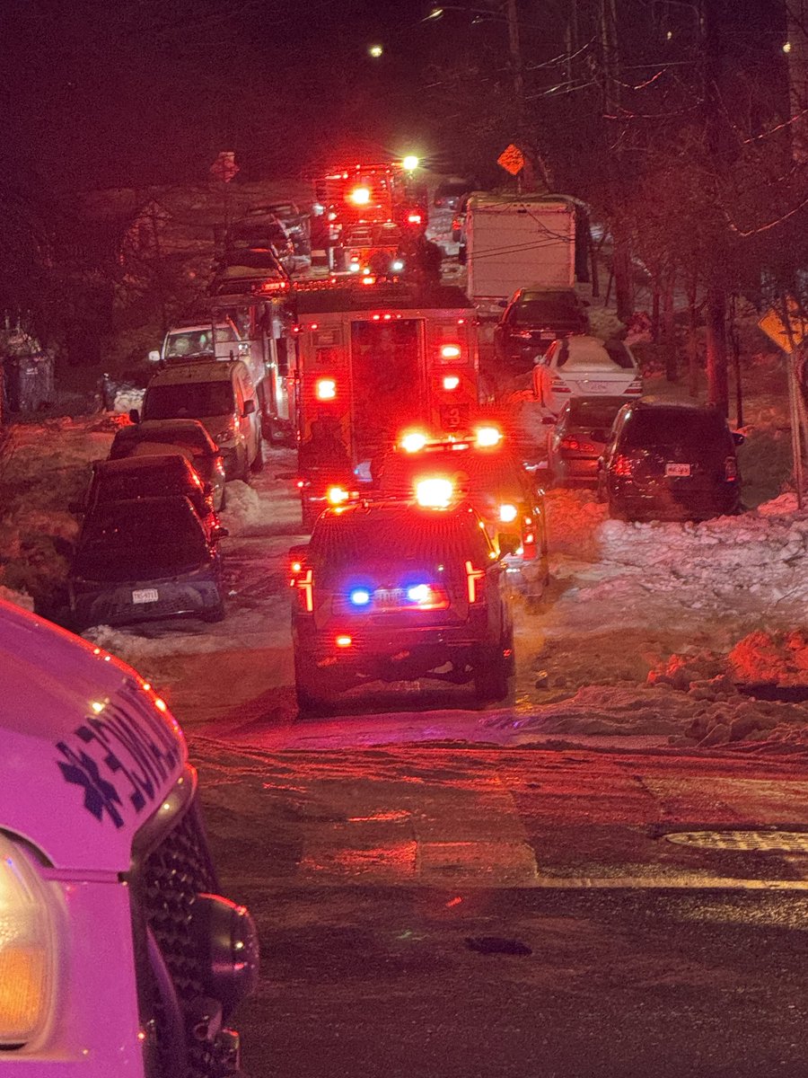 Firefighters are operating on a Box Alarm in the 100 block of Yuma Street SE after a fire broke out inside an apartment building early this morning