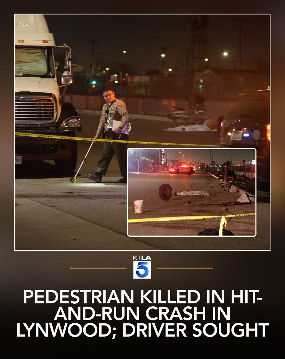 Authorities are searching for a driver involved in a fatal hit-and-run collision in Lynwood late Wednesday night.