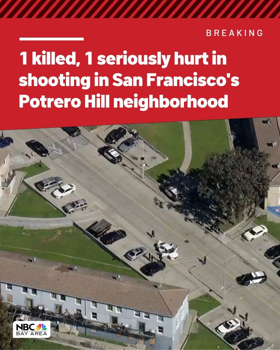 One person was killed and another was seriously injured in a shooting in San Francisco's Potrero Hill neighborhood, police say