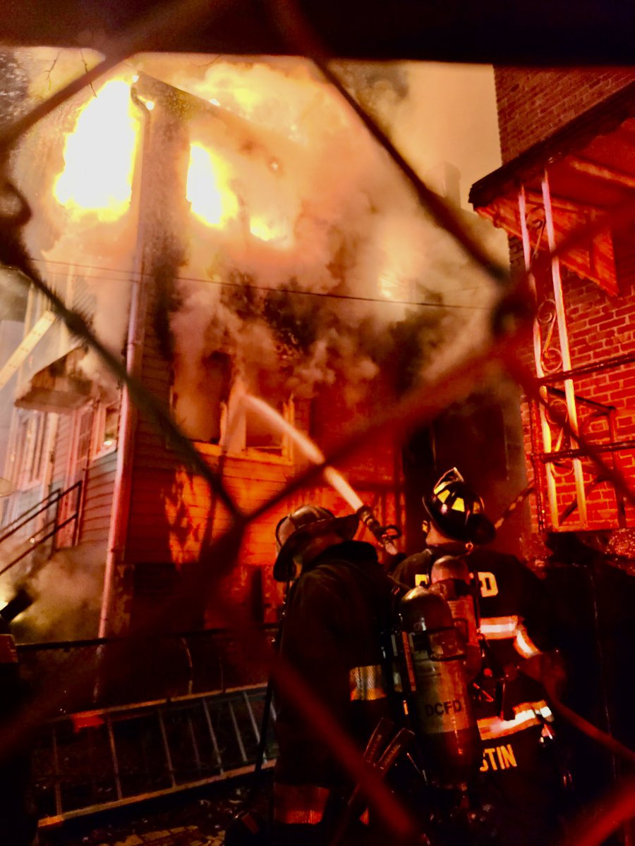 Early stages of the Fire Task Force in the 1500 block of 19th St SE. DC firefighters