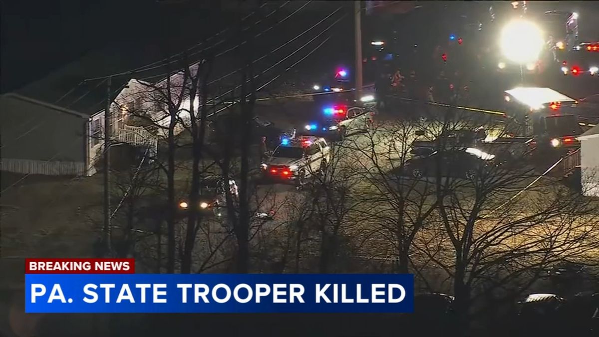 A Pennsylvania State Police Corporal was shot and killed in the line of duty in Chester County on Sunday night