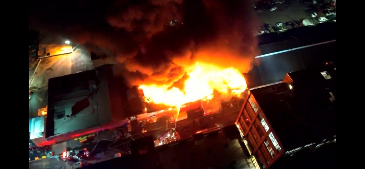 The FDNY is operating at a 5-alarm fire at 17 53 Street in Brooklyn