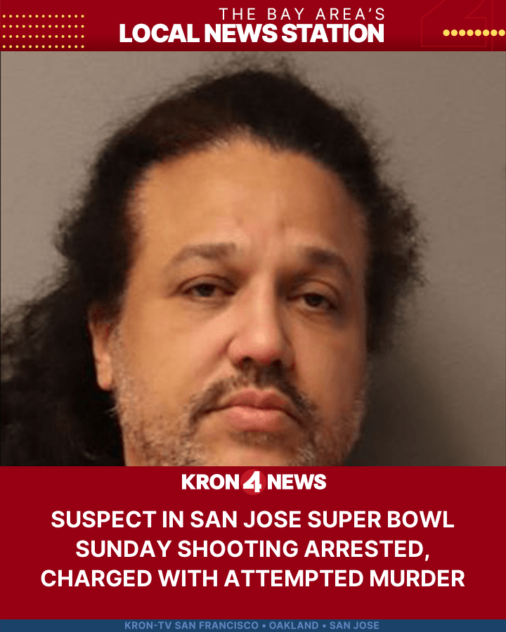 Suspect in San Jose Super Bowl Sunday shooting arrested, charged with attempted murder