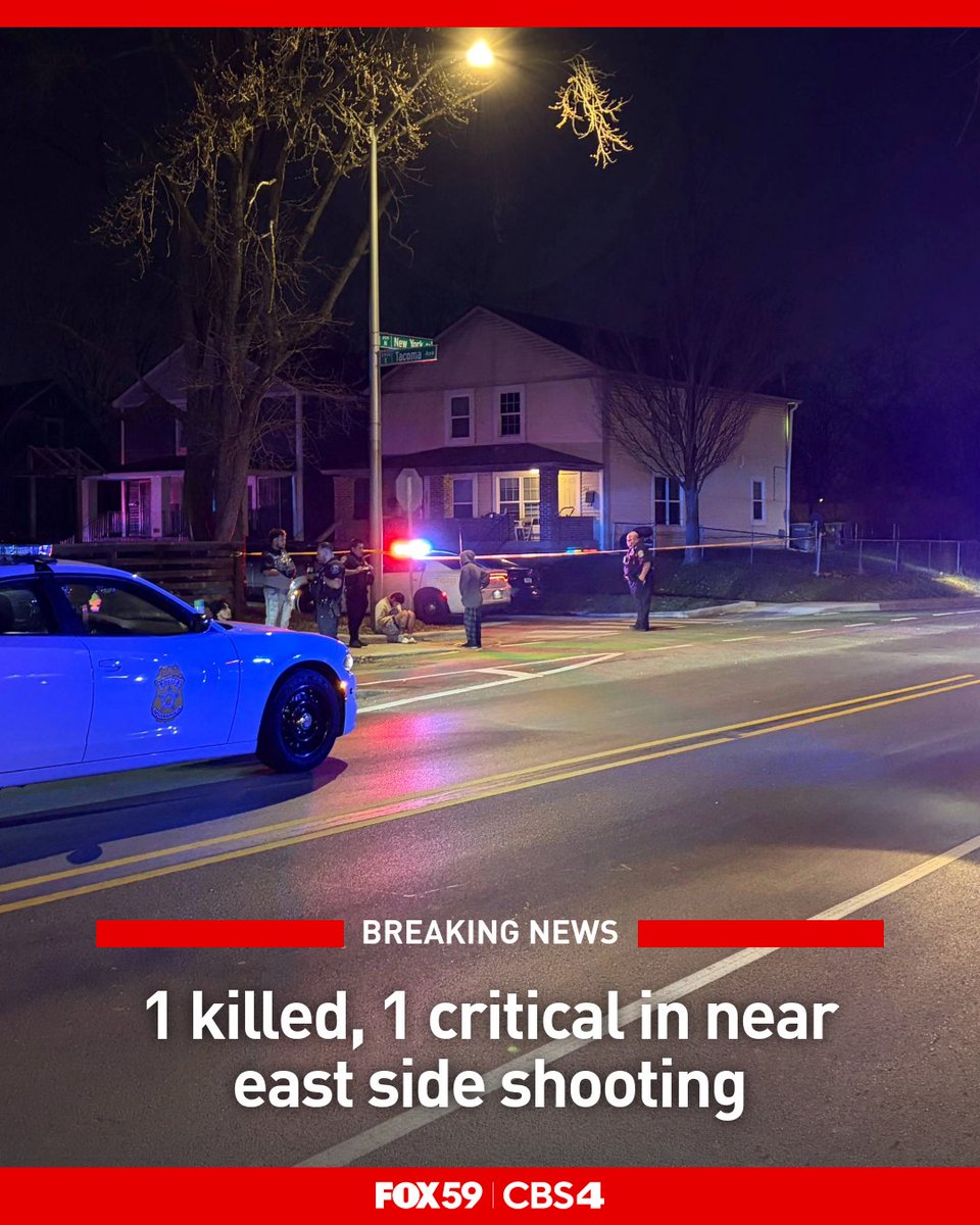 An investigation is underway after one person was killed and another was critically injured in a shooting on Indy's near east side Sunday morning