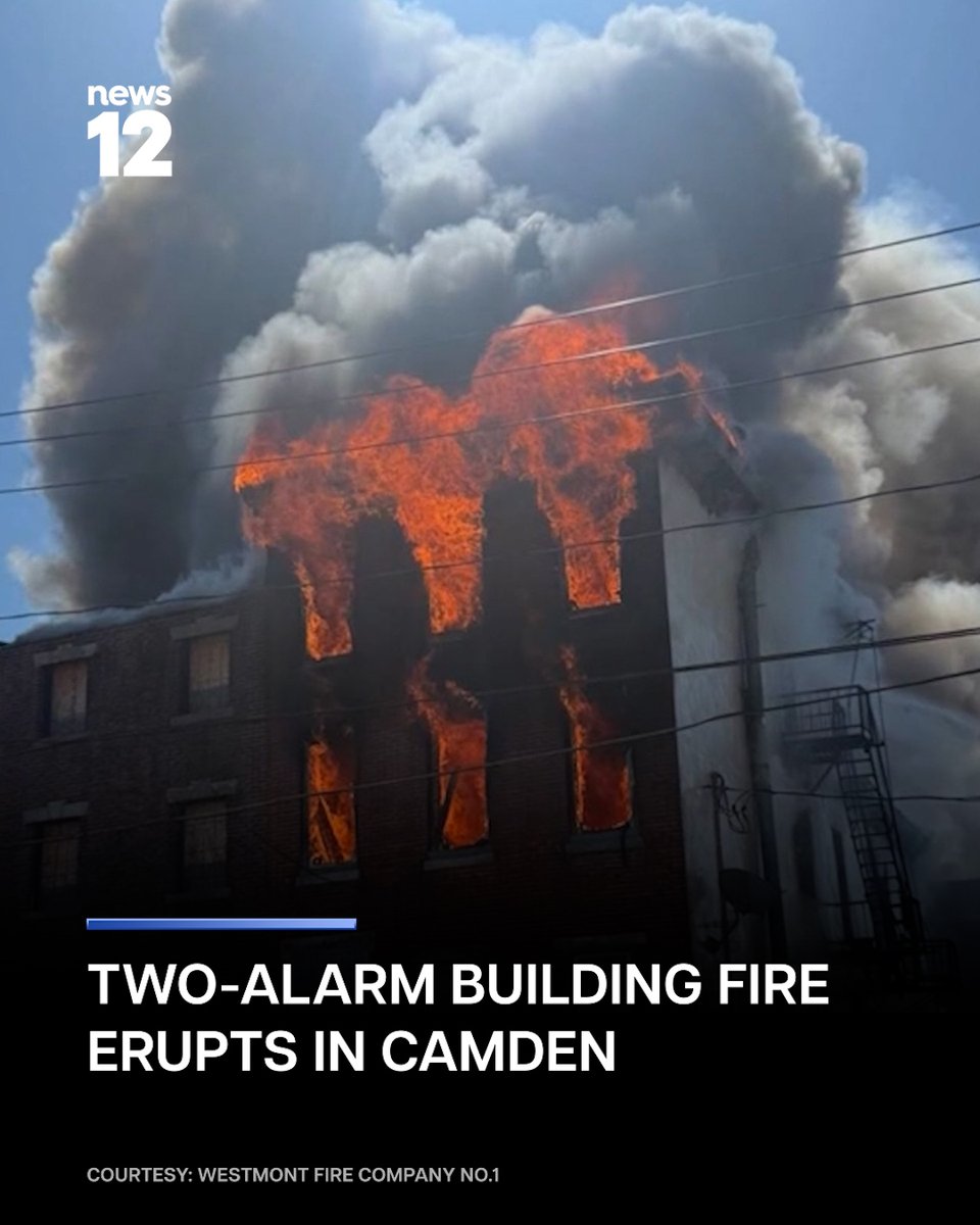 CAMDEN FIRE: Fire crews battled a two-alarm fire in Camden