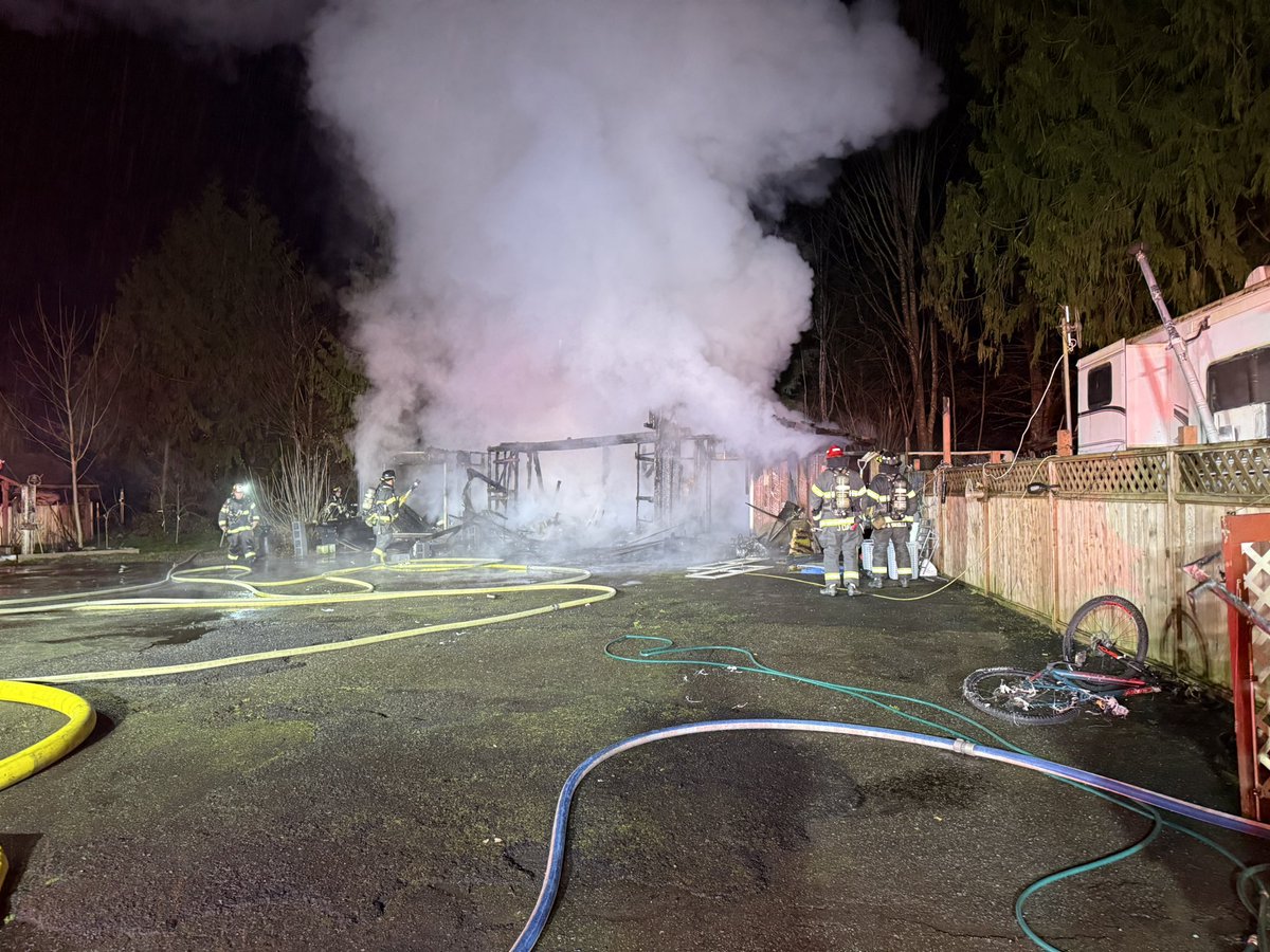Puget Sound Fire is on location of a residential fire in the 26600 block of SE 216th Street. All residents evacuated safely and report no injuries