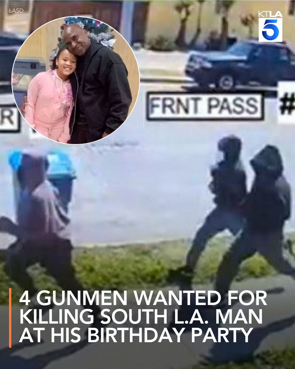 Authorities are offering a reward as they search for the suspects who shot and killed a man at his birthday party in South L.A.