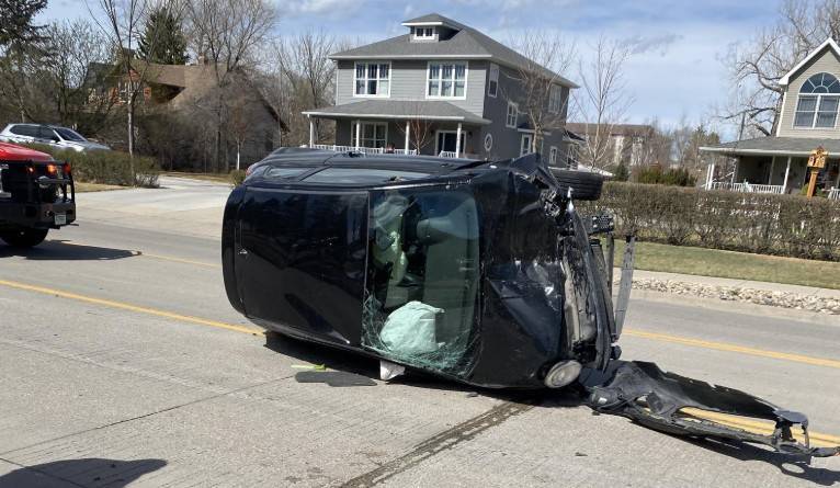 A 67-year-old Rapid City woman was arrested following a rollover crash involving multiple vehicles Wednesday afternoon.Police say the crash happened around 1:05 p.m. on March 25 in the 2400 block of Canyon Lake Drive.