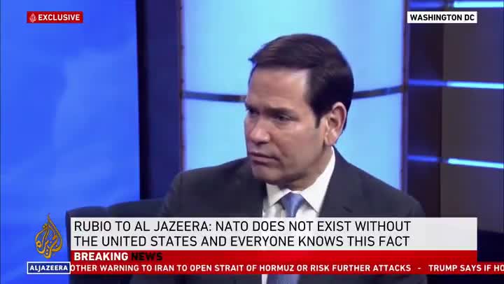 Secretary Rubio: If NATO is just about us defending Europe if they’re attacked, but them denying us basing rights when we need them, then that’s not a very good arrangement. That’s a hard one to stay engaged in and say this is good for the United States