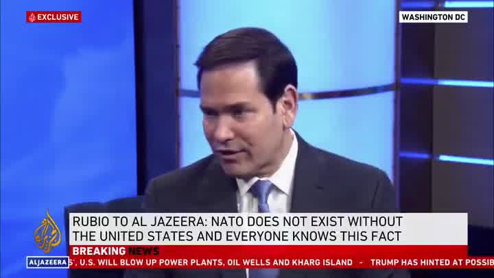 Secretary Rubio: If NATO is just about us defending Europe if they’re attacked, but them denying us basing rights when we need them, then that’s not a very good arrangement. That’s a hard one to stay engaged in and say this is good for the United States