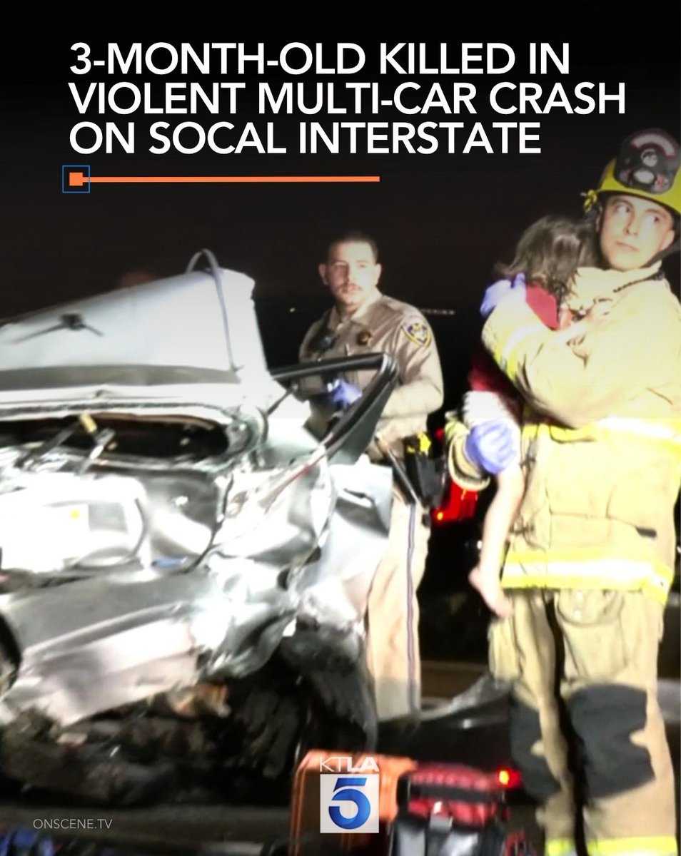 Five other people involved in the crash, including a toddler that was in the backseat with the infant, were hospitalized