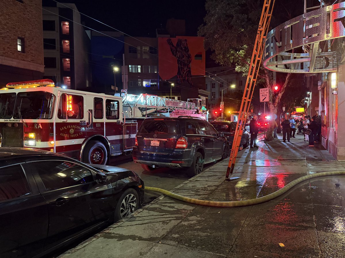 1 - ALARM FIRE San Francisco Fire is on the scene of a 1-alarm structure fire in the 40 block of McAllister. Initial reports fire on the 5th floor. Fire contained to the room of origin. no injuries or displacements as on now.