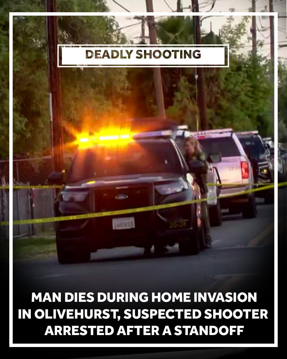A man died during a home invasion attempt in Olivehurst, according to the Yuba County Sheriff's Office. The suspected shooter was arrested following a standoff at another home nearby.