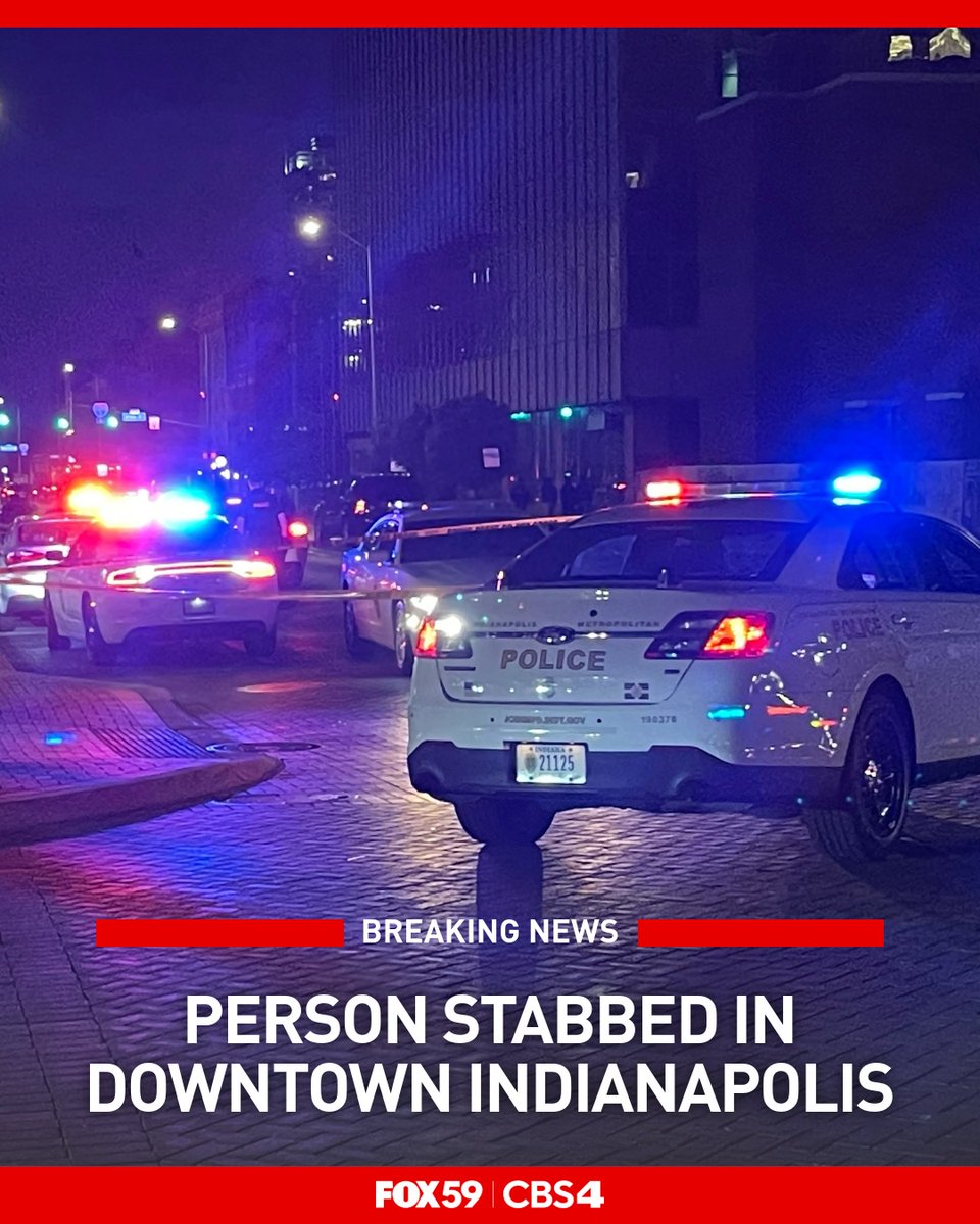 A person was stabbed in downtown Indianapolis Sunday night. IMPD has confirmed that the stabbing victim is currently in stable condition
