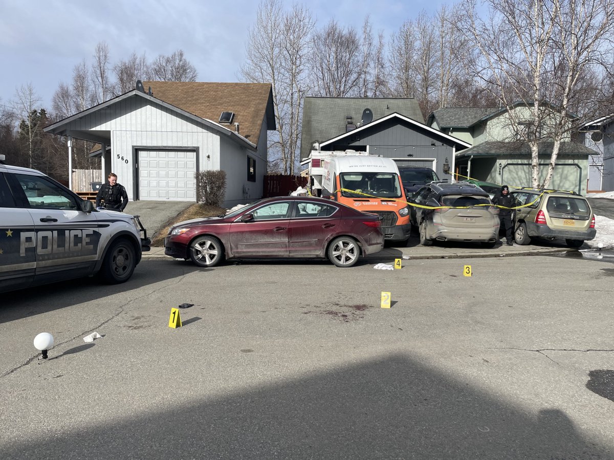 Two people were hospitalized after a shooting in east Anchorage this morning, according to the Anchorage Police Department
