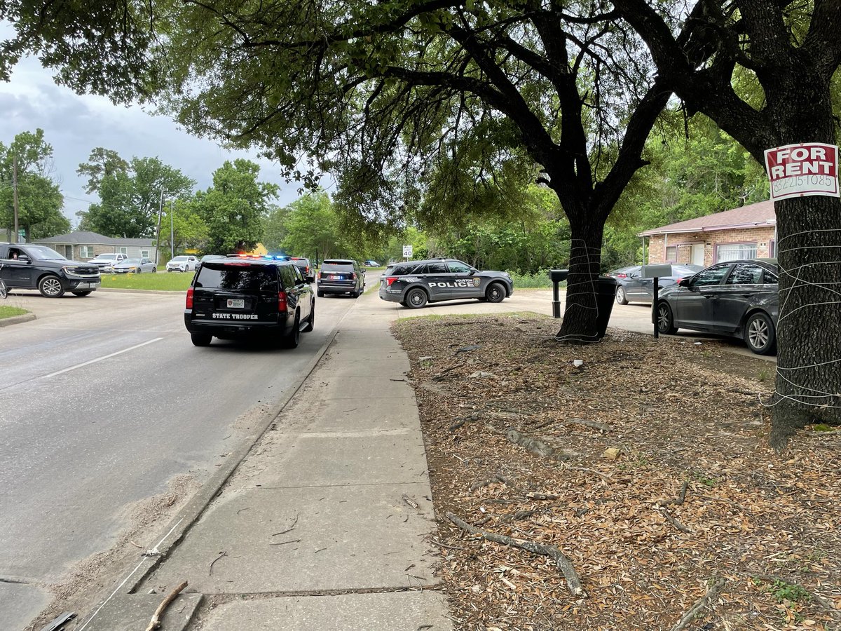 Northeast, North, K9 and Patrol Support are searching for armed robbery suspects 9300 N. Wayside. Three in custody searching for more. Assist by DPS Air and ground