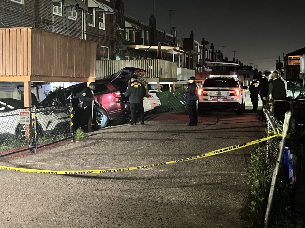 Philadelphia Police are searching for two suspects who, they say, shot a man and then tried to set his SUV on fire in an alleyway in Juniata Park. Investigators say the 45-year-old already survived a separate shooting just last month.