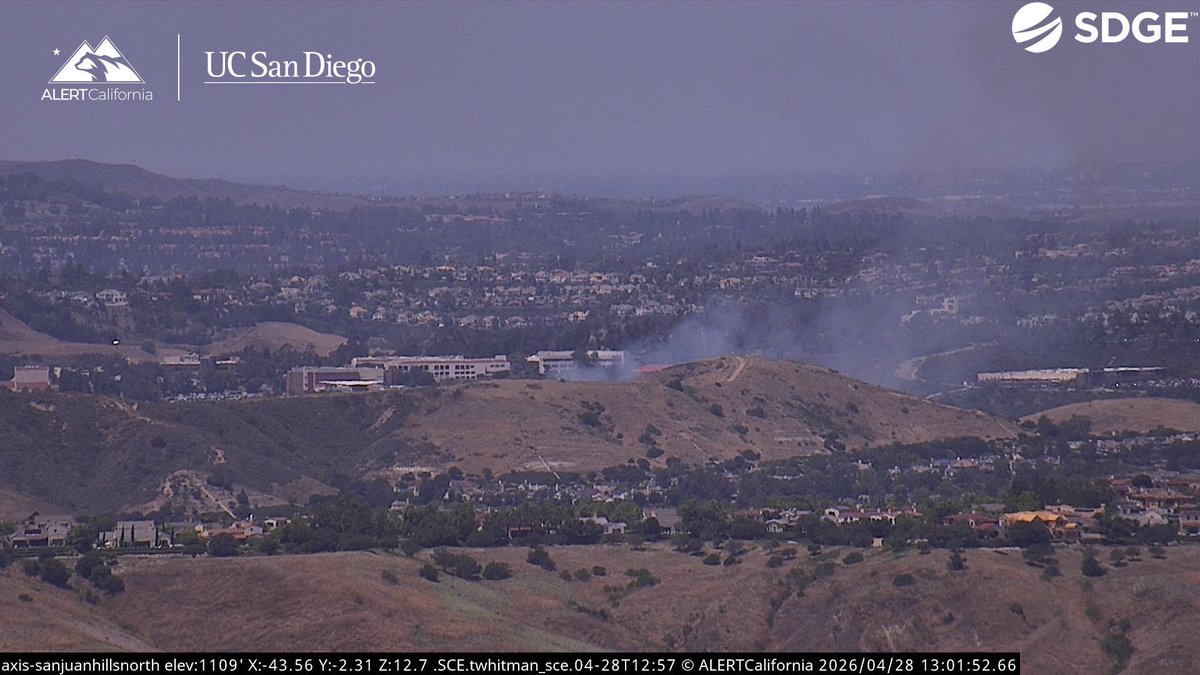 New Brush Fire Arroyo Trabuco Trail, Mission Vejo, Orange County. 1 acre, Moderate Rate of Spread. Air Attack 310, Air Tanker 72, is enroute, Copter 1 & 2 is overhead