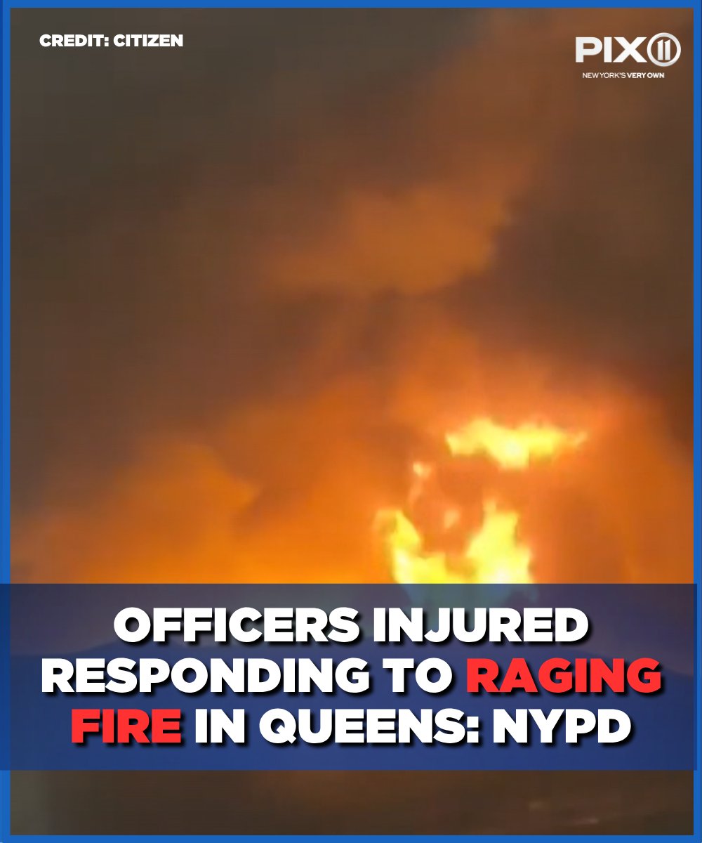 Multiple officers have been taken to a local hospital after a fire broke out in Queens. Police say an explosion was heard at the location.