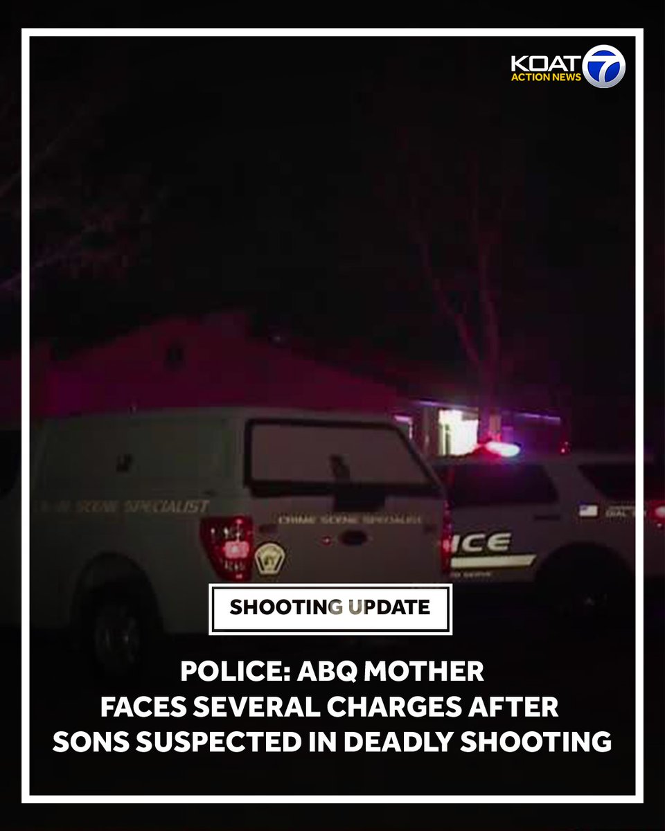 Albuquerque police shared a mother faces charges, including murder, after her sons were arrested in a deadly shooting.