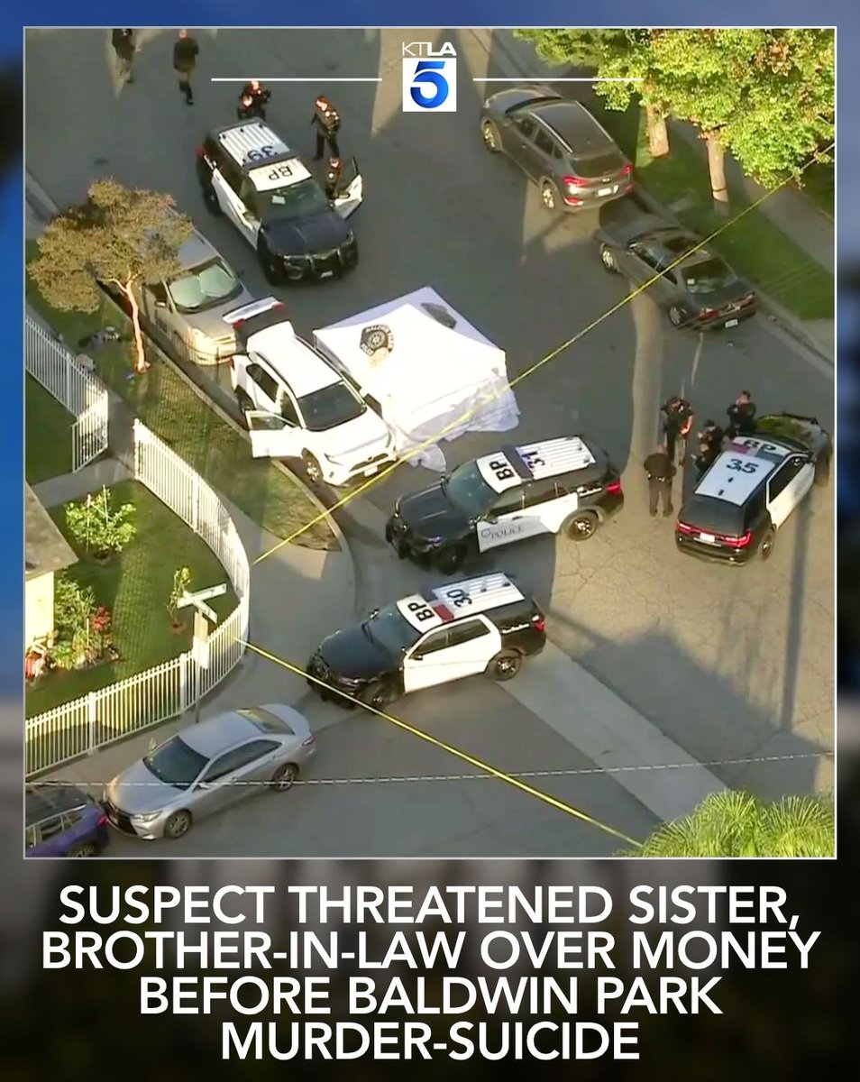 Authorities said there may have been a dispute over an inheritance before a murder-suicide shooting that left three people dead in Baldwin Park.