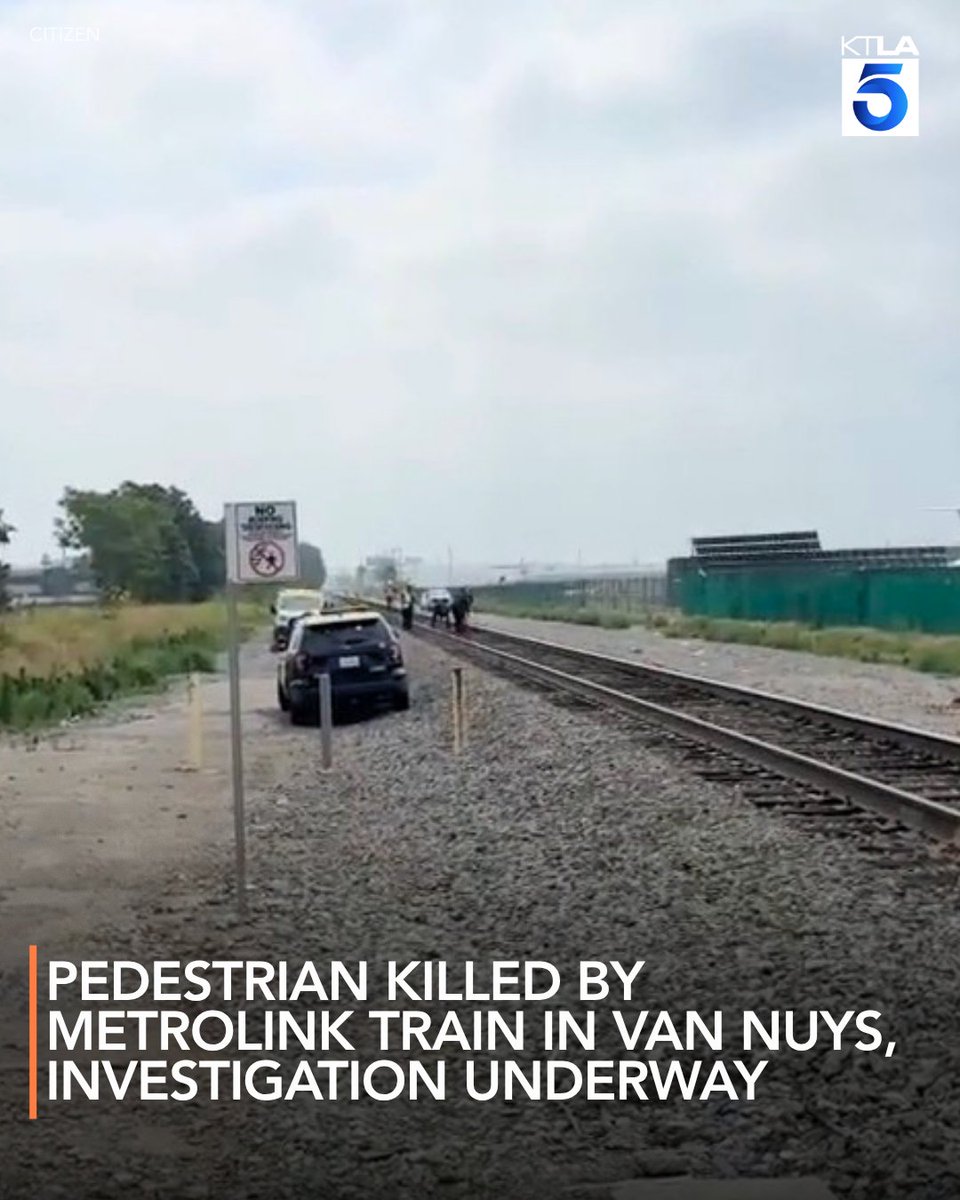 An investigation is underway after a pedestrian was struck and killed by a Metrolink train in Van Nuys.