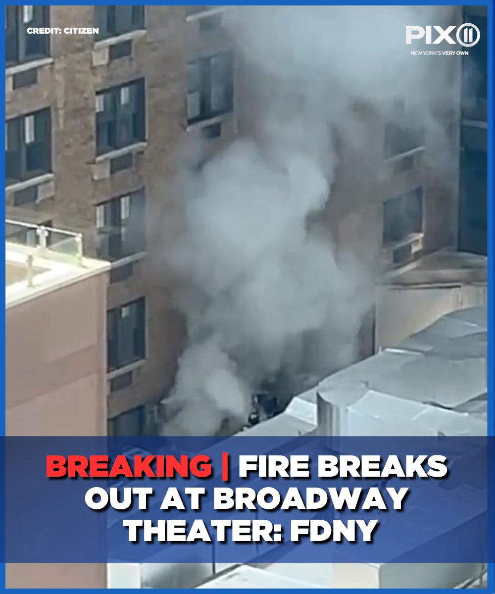 Firefighters responded to a 2nd alarm fire at a Broadway theater in NYC. More details:-