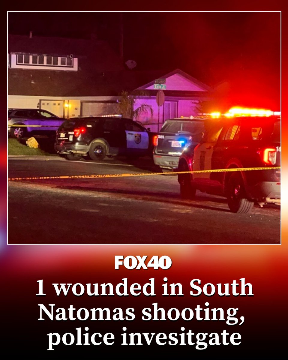 Sacramento police said one person is wounded after a shooting incident in South Natomas.