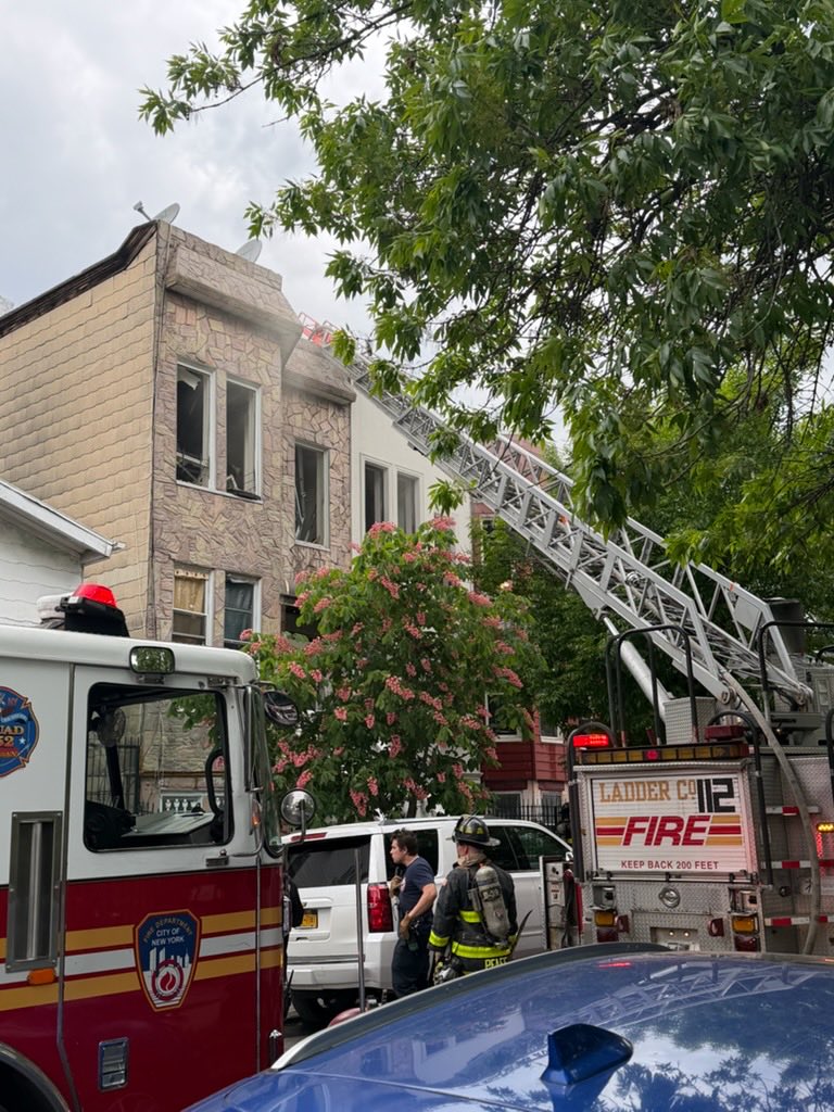 FDNY units are operating at a 3-alarm fire on Weirfield Street in Brooklyn