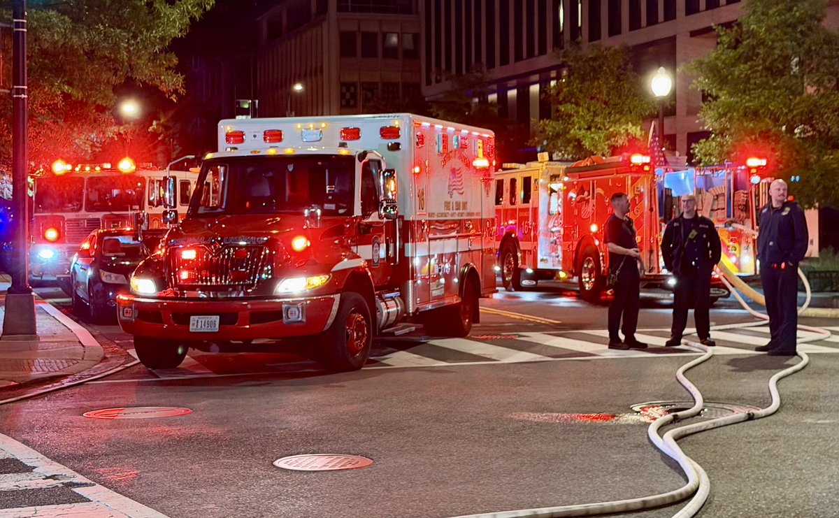 Box Alarm church fire 6th & E Sts South-West Fire 2nd floor involved small section of flooring that has been extinguished. No apparent extension. No injuries. DC firefighters