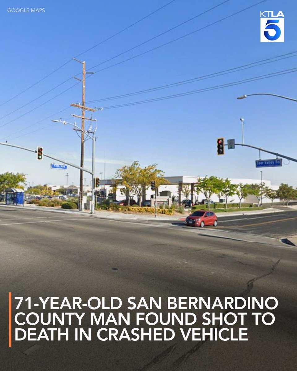 A 71-year-old man was found shot to death inside a crashed pickup truck in Victorville