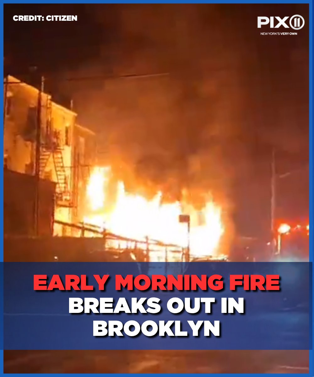 Crews responded to a massive fire that broke out at a three-story building in Brooklyn.