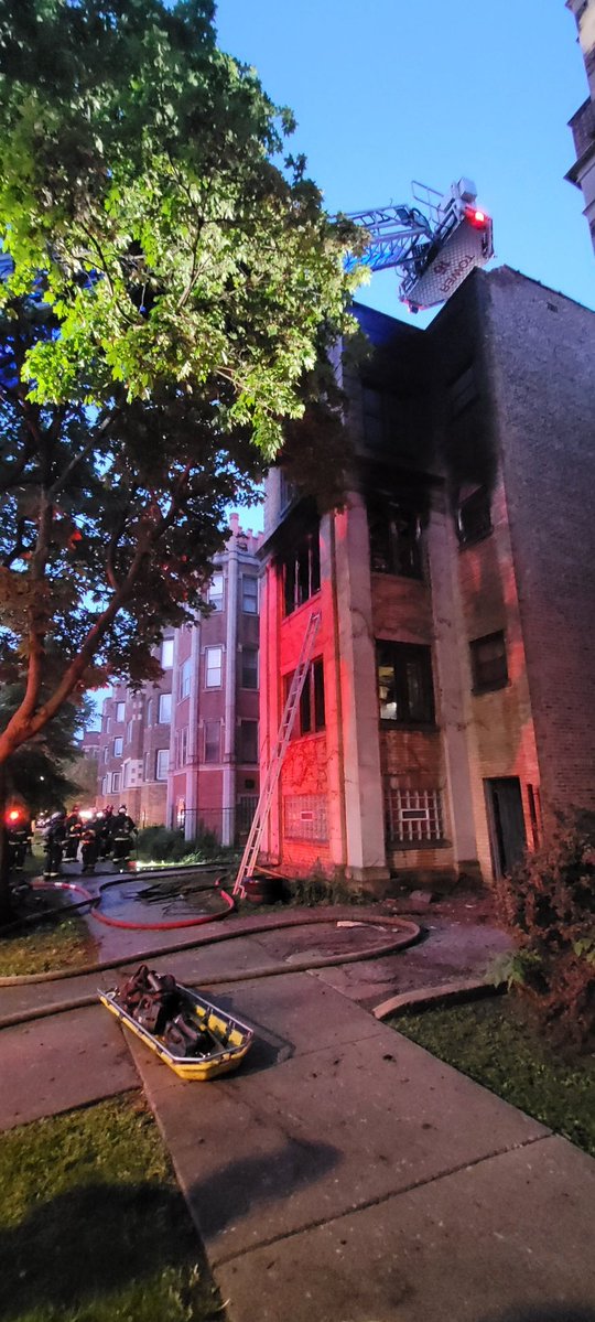 2-11 Alarm / Mayday on the 6700 block of S. Crandon have been struck and secured. There are two civilians transported red. There are no additional injuries or transports
