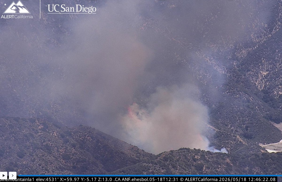 BurroFire The more is limbs the canyon wall it'll start encountering the NNE winds. San Gabriel Canyon