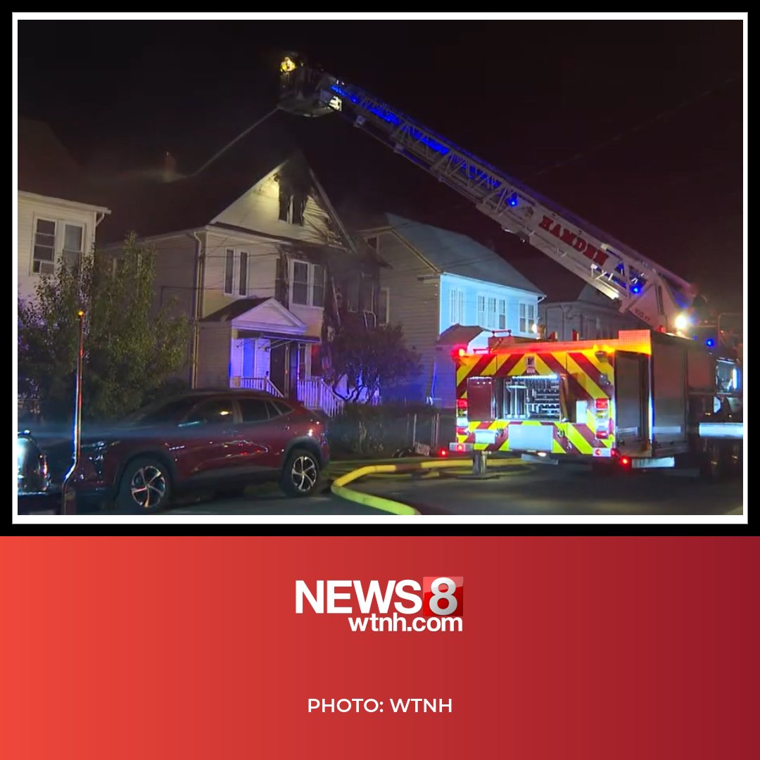 Two people were hospitalized, and a house was deemed a total loss after a fire on Winnett Street in Hamden tonight