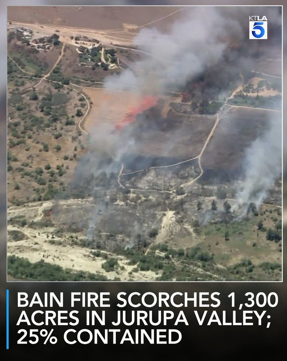 BainFire : Evacuation orders remain in place Wednesday as crews work to get the upper hand on a brush fire burning in Jurupa Valley that left four people injured
