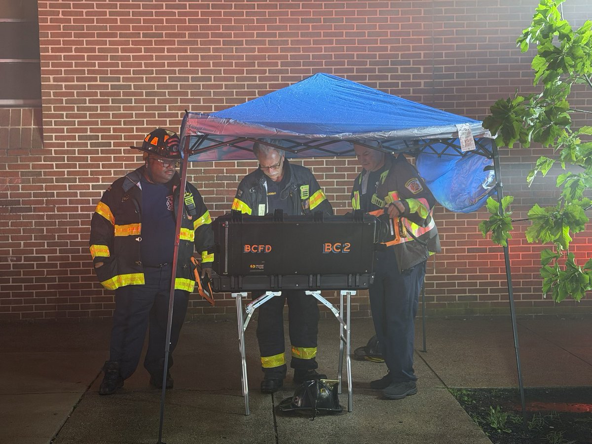 @BaltimoreFire was dispatched to the intersection of S. Pulaski St. & Ashton St. for reports of a dwelling fire. Upon arrival, units updated the location to the 2100 block of Ashton St. & reported fire showing from a two‑story, middle‑of‑the‑group