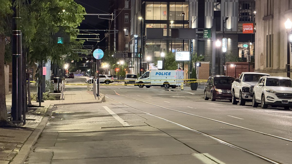 Shell casings have been found a block away from where the victim stopped his car in a parking lot at 8th and Walnut