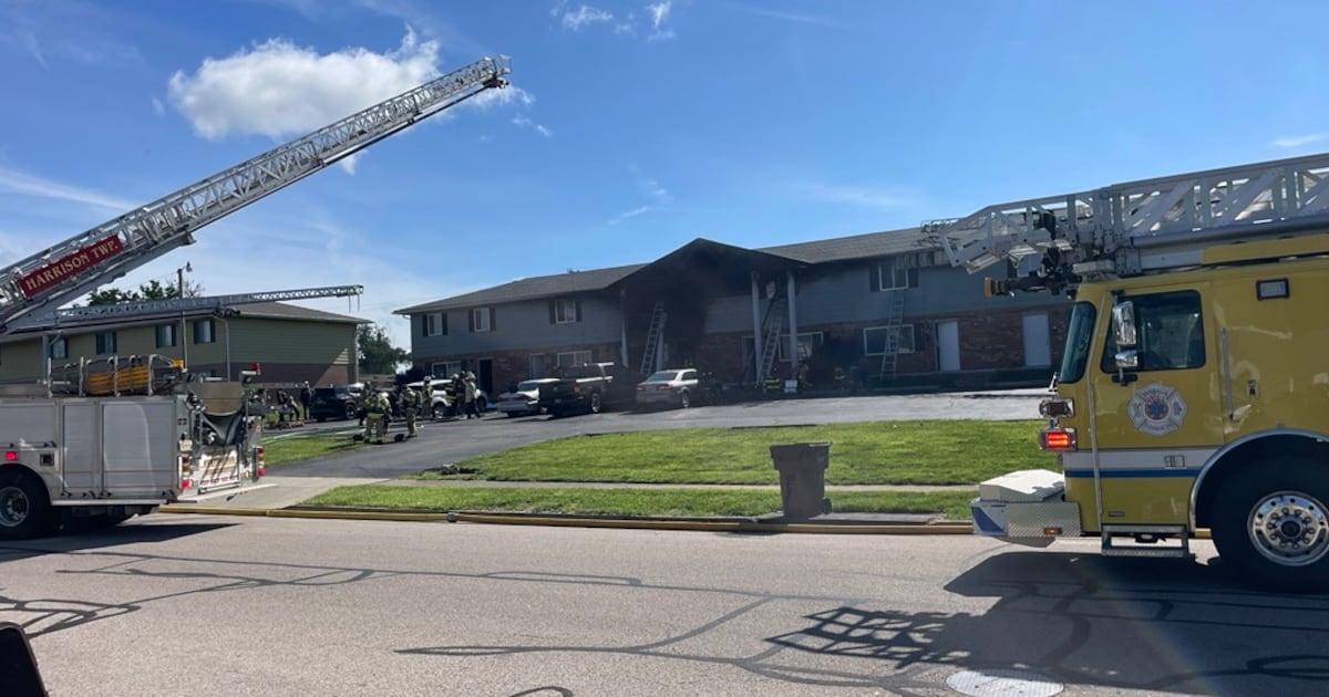 Firefighters respond to fire at Butler Twp. apartment building