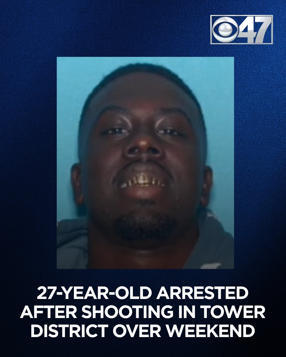 A 27-year-old Fresno man was arrested after a shooting in the Tower District over the weekend, according to the Fresno Police Department