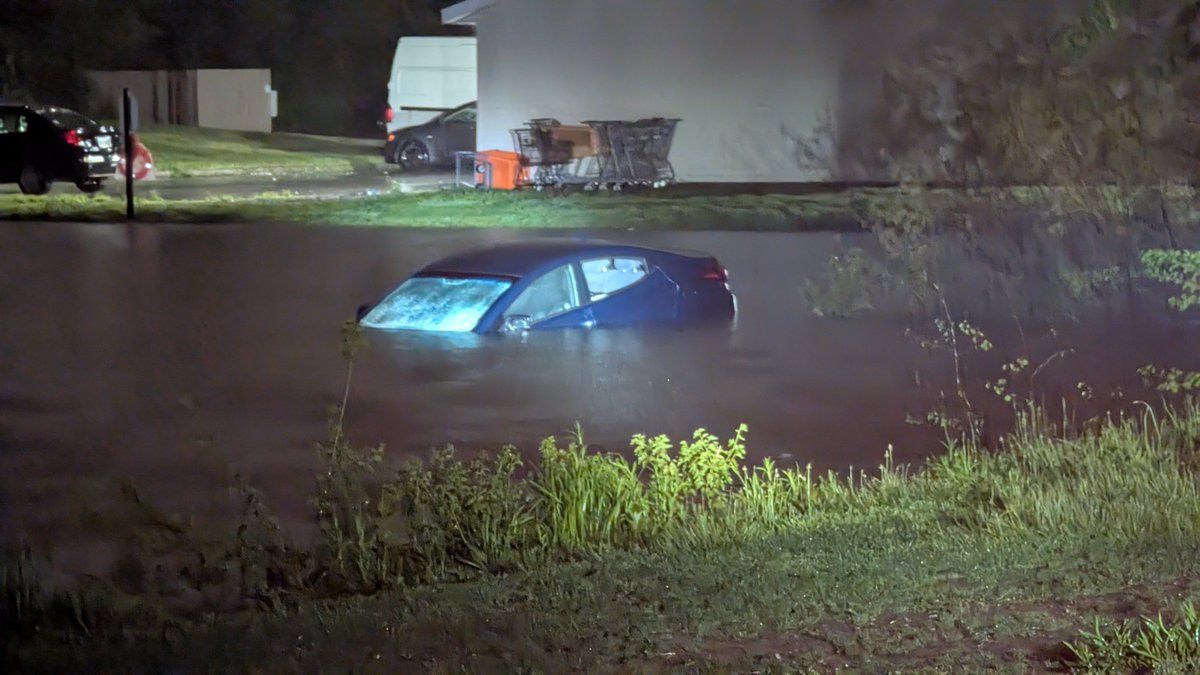 Columbus police are investigating after a stolen car was found in a pond at an apartment complex in Hilliard Wednesday morning
