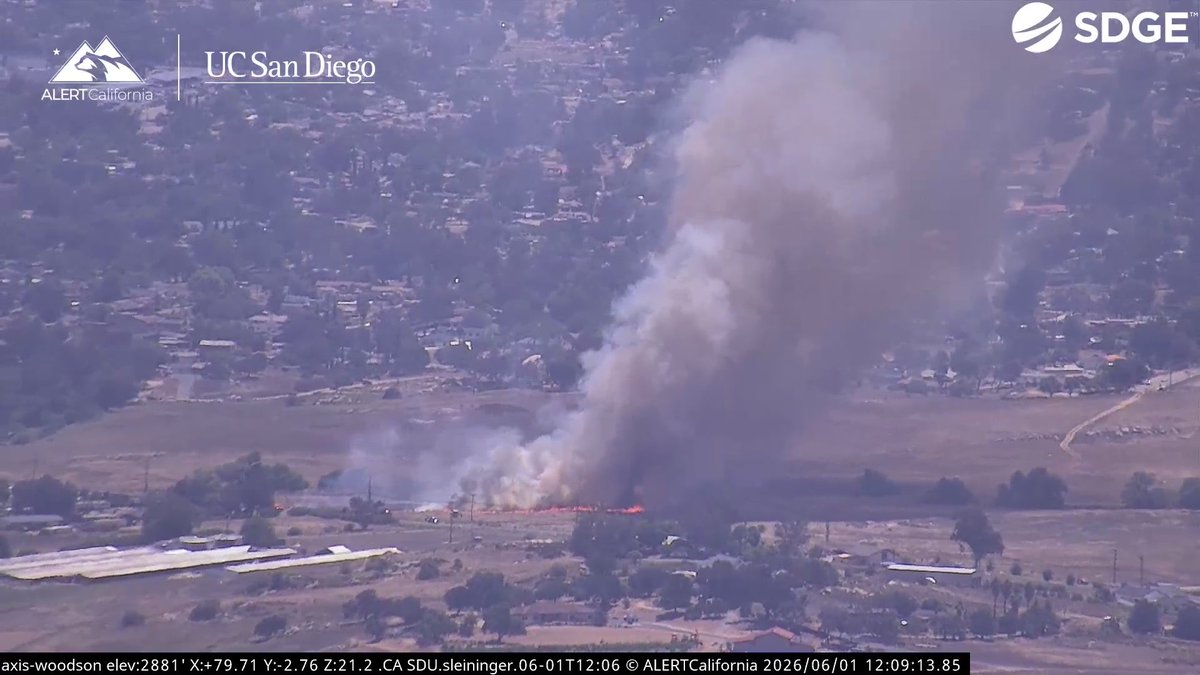 New Brush Fire Main Street/Etcheverry Street, Ramona San Diego County. 2 acres, Potential for Initial Attack, No Structures are Threatened. Air Attack 330, Air Tankers 71, 122, Copter 538 is getting Dispatched